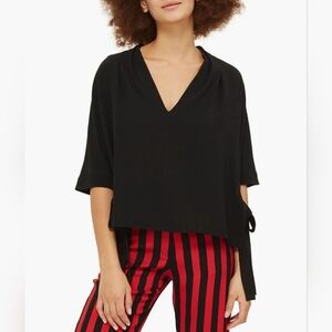 Topshop Side Tie Blouse